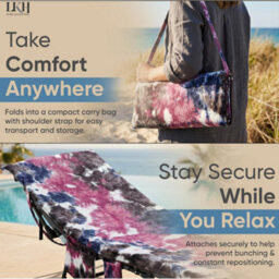 LKH Home Collection Sun Lounger Towels With Pockets & Shoulder Strap Towels Microfiber Beach Quick Dry Cover For Sun Lounger 210 X 75 Cm - thumbnail 7