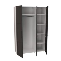 Atomia Modern Matt Black Tall Triple Wardrobe (H)2247mm (W)1000mm (D)580mm - thumbnail 4