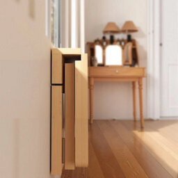 70X40Cm Solid Wood Folding Wall Mounted Table Drop Leaf Laptop Desk Cafe Dining Table - thumbnail 4