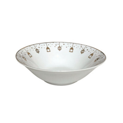 Lantern Gold Plated - 2Pc Large Bowl Set - Ceramic Porcelain China