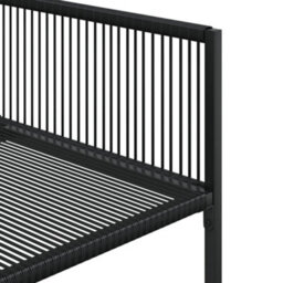 Walplus 5 Piece Garden Outdoor Dining Set Suitable For Backyard, Patio Black Poly Rattan - thumbnail 5