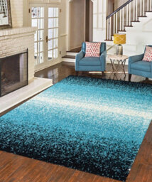 "Bravich Teal Blend Shaggy Rug - California - 200X290Cm (6'8""x9'7"")" - thumbnail 3