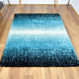 "Bravich Teal Blend Shaggy Rug - California - 200X290Cm (6'8""x9'7"")" - thumbnail 2