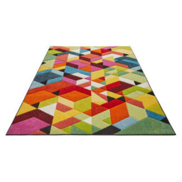 Multi Geometric Modern Easy To Clean Rug For Dining Room-160Cm X 220Cm - thumbnail 4