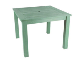 Winawood Wood Effect Square Dining Table - L98.3Cm X D98.3Cm X H76Cm - Duck Egg Green - thumbnail 1