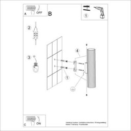 Luminosa Lighting Luminosa Karbon 30Cm Up & Down Wall Lamp Taupe 2X Gu10 - thumbnail 8