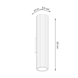 Luminosa Lighting Luminosa Karbon 30Cm Up & Down Wall Lamp Taupe 2X Gu10 - thumbnail 7