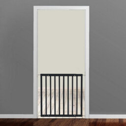 Safetots Chunky Wooden Screw Fit Stair Gate, Black, 63.5Cm - 105.5Cm, Wood Baby Gate, Screw Fit Safety Barrier - thumbnail 2