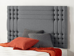 Somnior Beds Somnior  2Ft6 Flexby Small Single 32 Inches Plush Charcoal Headboard With Wooden Struts
