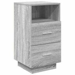 Berkfield Bedside Cabinets 2 Pcs With 2 Drawers Grey Sonoma 36X36X68 Cm - thumbnail 6