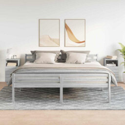 Berkfield Bedside Cabinets 2 Pcs With 2 Drawers Grey Sonoma 36X36X68 Cm - thumbnail 3