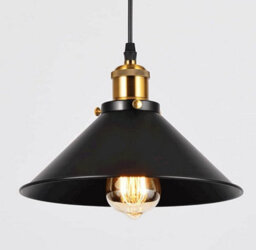 Indoor Chandelier Modern Retro Wrought Iron Ceiling Pendent Lamp Black - thumbnail 4