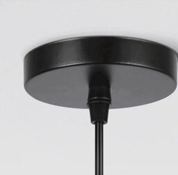 Indoor Chandelier Modern Retro Wrought Iron Ceiling Pendent Lamp Black - thumbnail 5