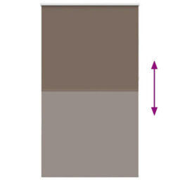 Berkfield Roller Blind Blackout Coffee 135X230 Cm Fabric Width 131.6 Cm Polyester - thumbnail 5