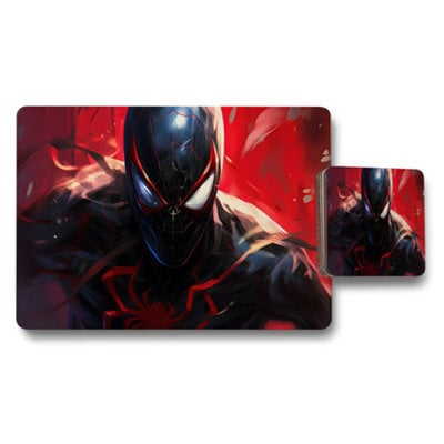 Benjamin Tate Design Spider Man Black Suit Premium Placemat And Coaster Set - image 1