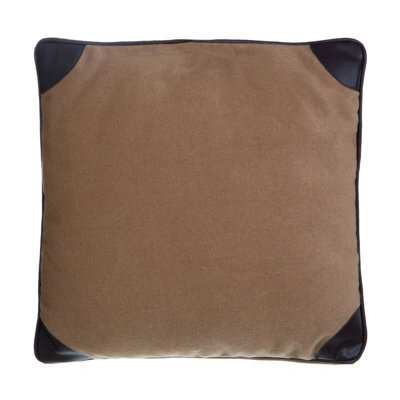 Orsina Leather Effect Throw Cushion, Polyester Décor Cushion For Relaxing, Washable Cushion For Sofa, Bed, Chair - image 1