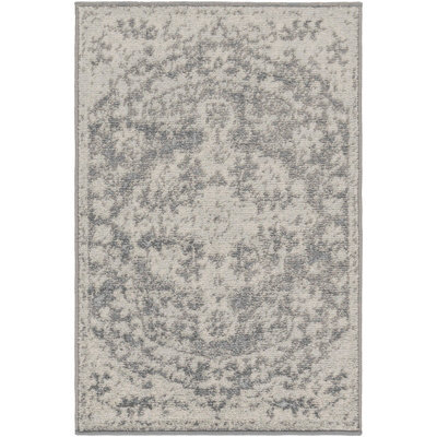Livabliss Harput-Vintage Blue Orange Yellow Grey Traditional Boho Living Dining Bedroom Rug 60 X 90 Cm Easy Care, Non Shedding - image 1