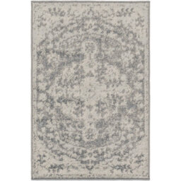 Livabliss Harput-Vintage Blue Orange Yellow Grey Traditional Boho Living Dining Bedroom Rug 60 X 90 Cm Easy Care, Non Shedding