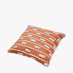 Pacific Lifestyle Indoor And Outdoor Terracotta And White Braided Scatter Cushion - thumbnail 3