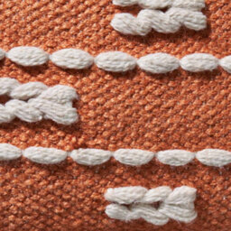 Pacific Lifestyle Indoor And Outdoor Terracotta And White Braided Scatter Cushion - thumbnail 5