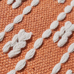 Pacific Lifestyle Indoor And Outdoor Terracotta And White Braided Scatter Cushion - thumbnail 6