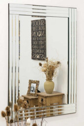Mirroroutlet Oakley All Glass Triple Edge Bevelled Wall Mirror 100 X 70 Cm - thumbnail 2