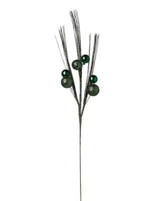 Werchristmas Sage Green Glitter Bauble Spray 72 Cm - image 1
