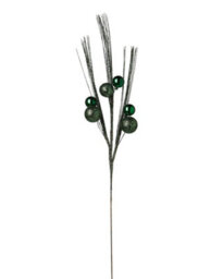Werchristmas Sage Green Glitter Bauble Spray 72 Cm - thumbnail 1