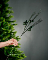 Werchristmas Sage Green Glitter Bauble Spray 72 Cm - thumbnail 5