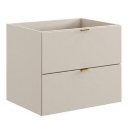 Heze Furniture Dalia Bathroom Cabinet Vanity 100Cm With Open Shelves In Cashmere & Cremona Oak - thumbnail 3