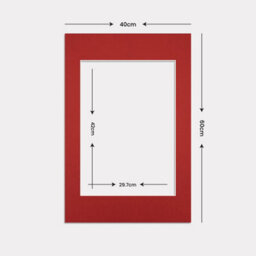 Ak Frames 60X40Cm Crimson Picture Mounts To Fit A3 Aperture Size - Mount Board Only (No Frame Included) - thumbnail 3