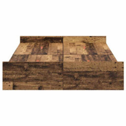 Berkfield Storage Bed Frame In Old Wood, 120 X 190 Cm, Engineered Wood - thumbnail 6