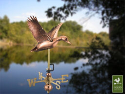 Good Directions Cottage Duck In Flight Copper Weathervane - Quality Wind Vane - H60 X W29 X L33 Cm - thumbnail 3
