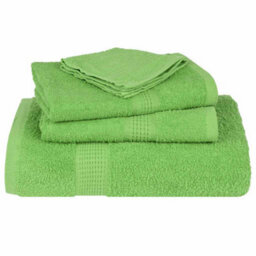 Berkfield Guest Towels 2 Pcs Apple Green 30X50 Cm 360 Gsm 100% Cotton - thumbnail 4