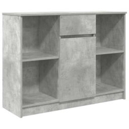Berkfield Sideboard With Drawer Concrete Grey 101X35X76 Cm Engineered Wood - thumbnail 2