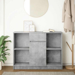 Berkfield Sideboard With Drawer Concrete Grey 101X35X76 Cm Engineered Wood - thumbnail 3