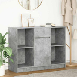 Berkfield Sideboard With Drawer Concrete Grey 101X35X76 Cm Engineered Wood - thumbnail 1