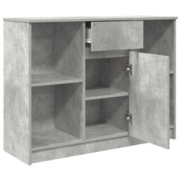 Berkfield Sideboard With Drawer Concrete Grey 101X35X76 Cm Engineered Wood - thumbnail 5