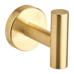Hardware Solutions Gatsby Bathroom Accessory Set - 4 Piece - Towel Ring/ Robe Hook/ Towel Rail/ Toilet Roll Holder - Matt Gold - thumbnail 4