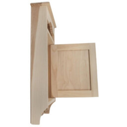 Woodeedoo Wooden Key Cabinet With 6 Hooks & 3 Pegs Wall Mounted Indoor Key Holder Rack Cupboard Hallway 19.5X6X35.5Cm - thumbnail 4