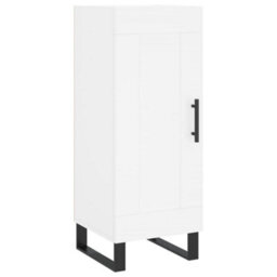 Berkfield Modern Sideboard White 34.5X34X90 Cm Engineered Wood - thumbnail 1