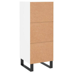 Berkfield Modern Sideboard White 34.5X34X90 Cm Engineered Wood - thumbnail 8