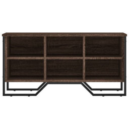 Berkfield Shoe Cabinet Brown Oak 90X38X45.5 Cm Engineered Wood - thumbnail 4