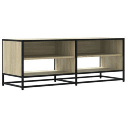 Berkfield Tv Cabinet Sonoma Oak 120.5X40X46 Cm Engineered Wood And Metal - thumbnail 2