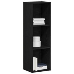 Berkfield Classic Bookcase Black Oak 36X30X114 Cm Engineered Wood - thumbnail 4