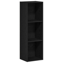 Berkfield Classic Bookcase Black Oak 36X30X114 Cm Engineered Wood - thumbnail 1
