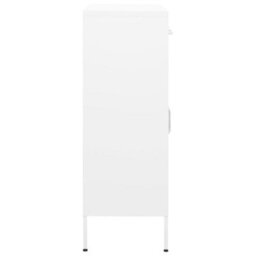 Vidaxl Storage Cabinet White 80X35X101.5 Cm Steel - thumbnail 4