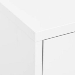 Vidaxl Storage Cabinet White 80X35X101.5 Cm Steel - thumbnail 7