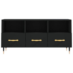 Walplus Tv Cabinet Black 102X36X50 Cm Engineered Wood - thumbnail 5