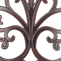 Beliani Set Of 2 Garden Chairs Triora Metal Brown - thumbnail 9